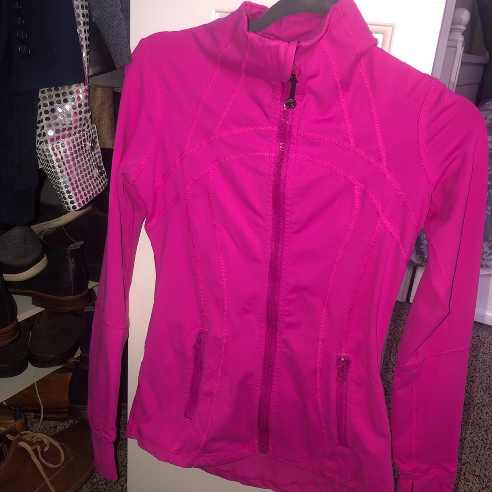 lululemon hot pink zip up